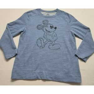 Disney Parks Authentic Original women heather blue Mickey Mouse sweatshirt XXL